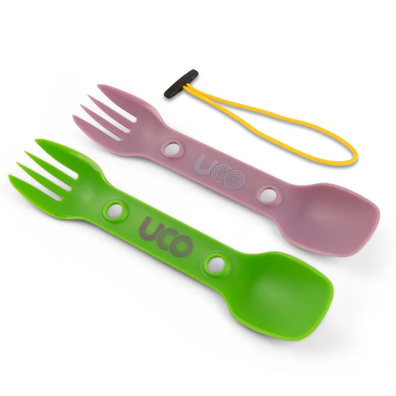 Uco Eco Utility Spork Two Pack in Forest and Lush